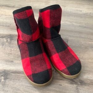 Plaid Winter Boots